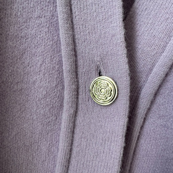 Maje Light Purple Cardigan with Button Detail - Picture 3 of 4